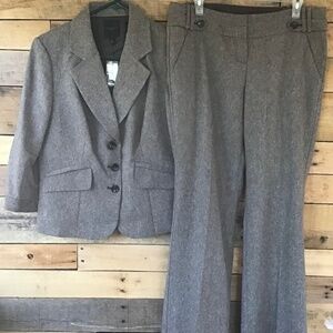 The Limited Pant Suit Drew Fit Pant Womens 10 Blazer Size Large 3/4 Sleeve NWT‎